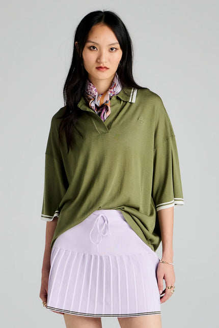 Karen Walker Relax Knit Polo - Green