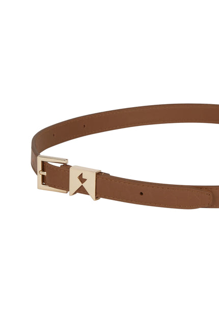 Karen Walker Monogram Keeper Belt - Dark Tan