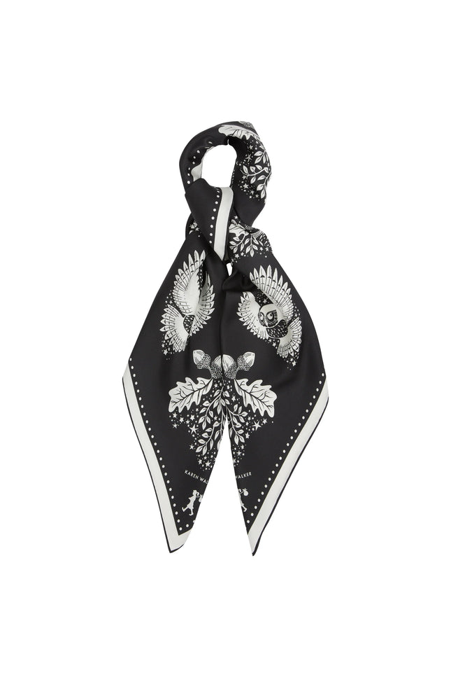 Karen Walker Night Owl Classic Scarf - Black