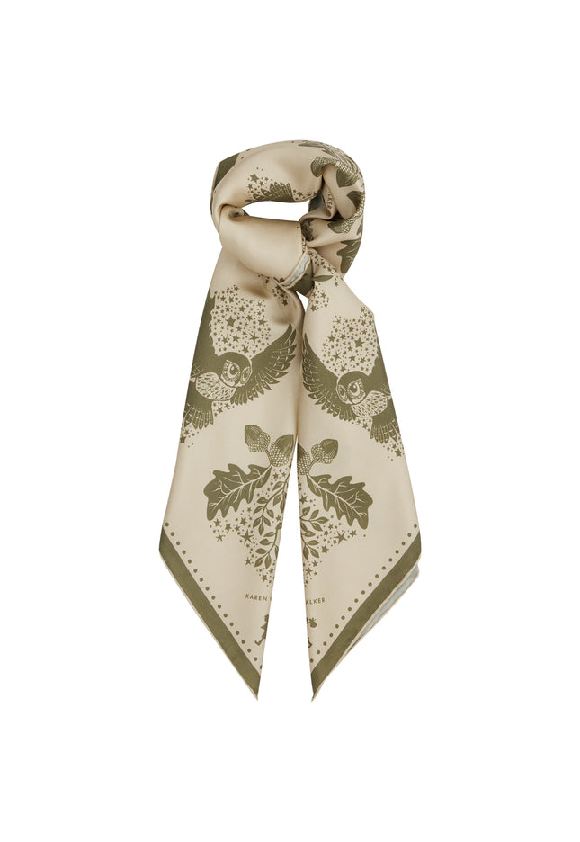 Karen Walker Night Owl Classic Scarf - Natural