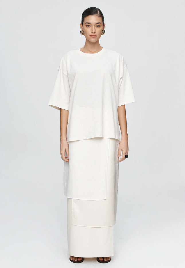 Marle Austin Tee - Cotton - Oat Marle