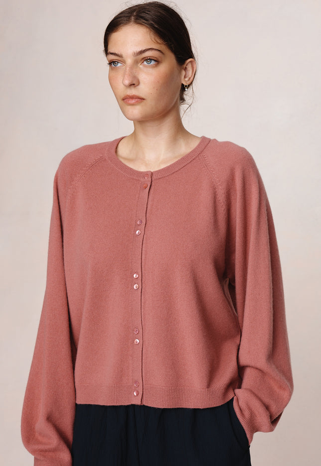 Marle Babette Cardigan - Rosewood