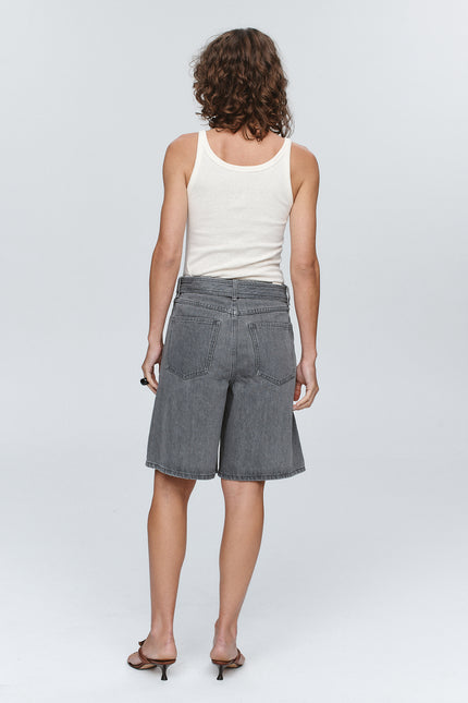 Marle Belted Jean Short ~ Stone