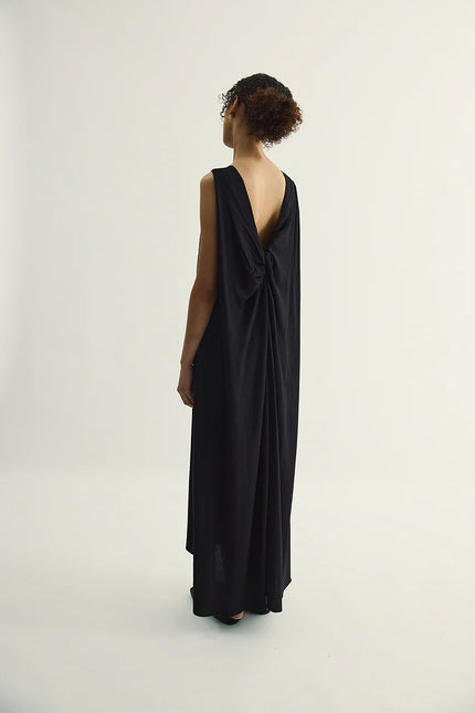 Pharlain Bobby Dress - Dobby Viscose - Black
