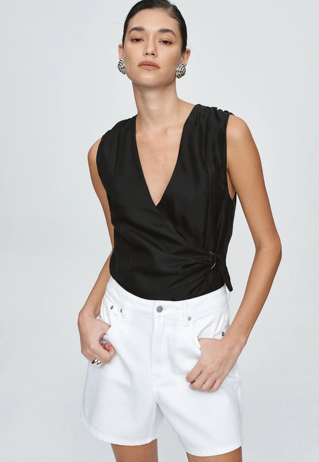 Marle Classic Jean Short - Blanc