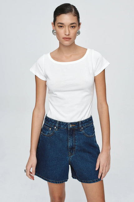 Marle Classic Jean Short - Classic Blue