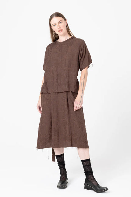 Company of Strangers Extension Dress - Cacao Jaquard