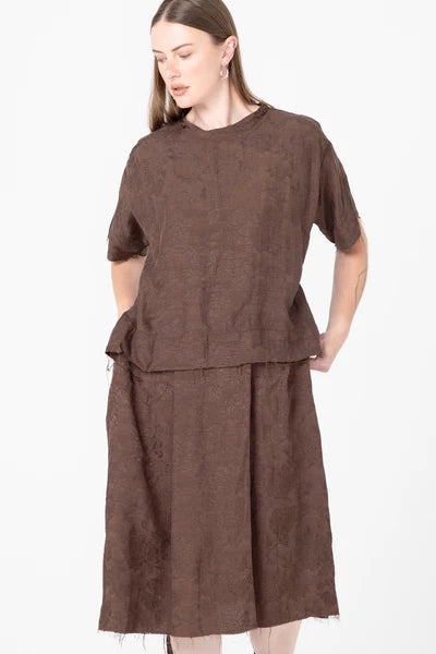 Company of Strangers Extension Dress - Cacao Jaquard