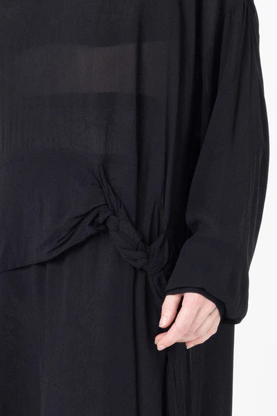 Company of Strangers Mingle Dress - Black Sheer