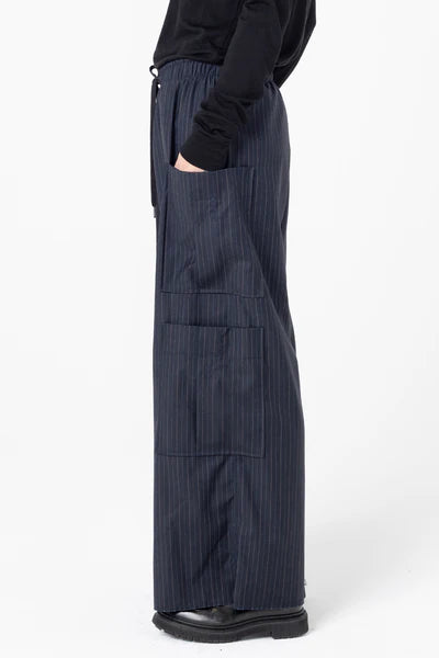 Company of Strangers Boredom Trackies - Charcoal Wool Stripe