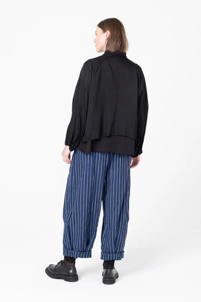 Company of Strangers Hyatt Jacket - Shiny Viscose Twill - Black