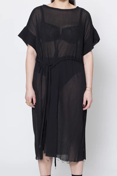 Company of Strangers Borderline Dress - Black Crinkle