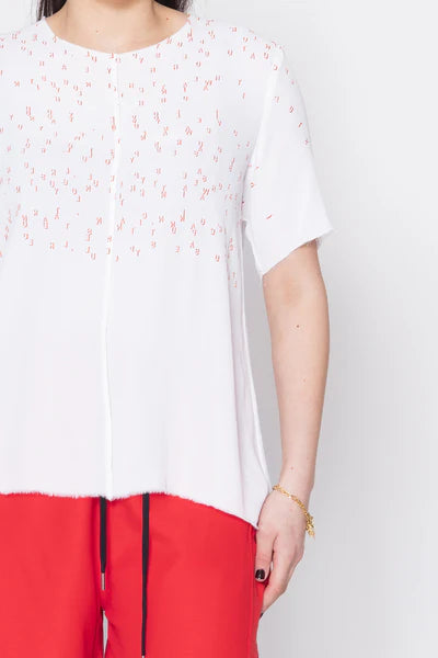 Company Of Strangers Entitled Tee - Red Scatter