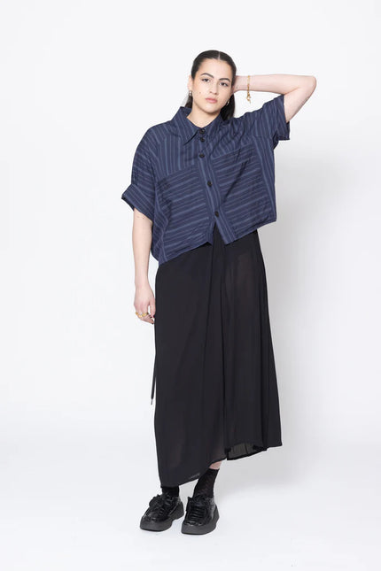 Company Of Strangers Admiration Shirt - Navy Stripe