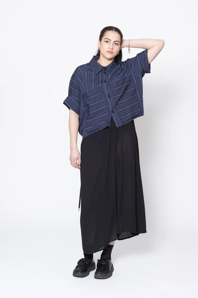 Company Of Strangers Admiration Shirt - Navy Stripe