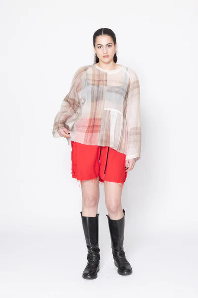 Company of Strangers Sting Sweater - Coco Plaid