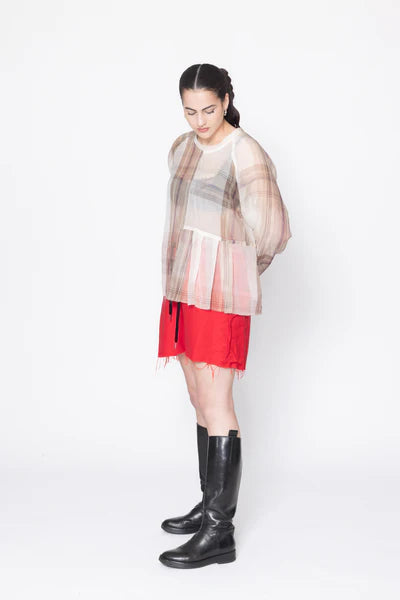 Company of Strangers Sting Sweater - Coco Plaid
