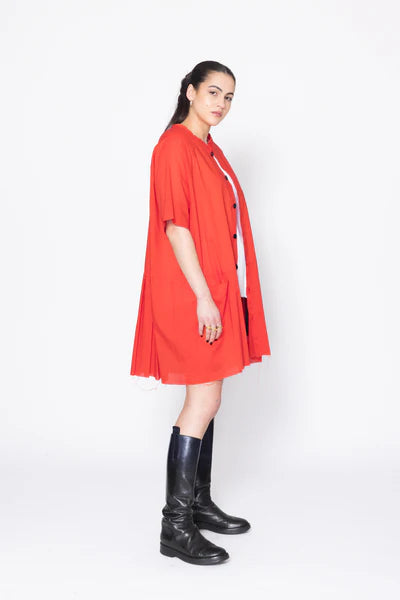 Company of Strangers Egos Shirtdress - Fire