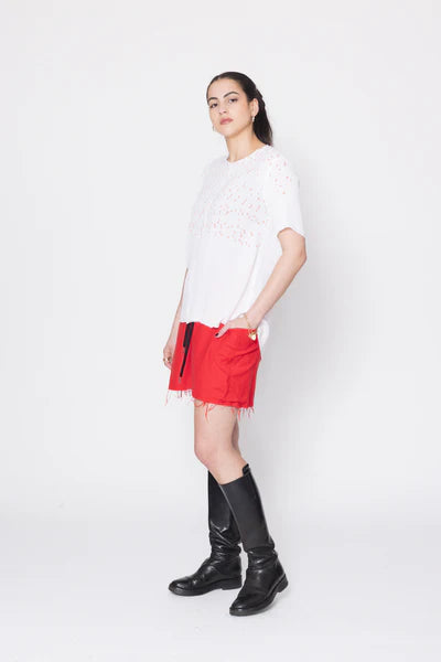 Company Of Strangers Entitled Tee - Red Scatter