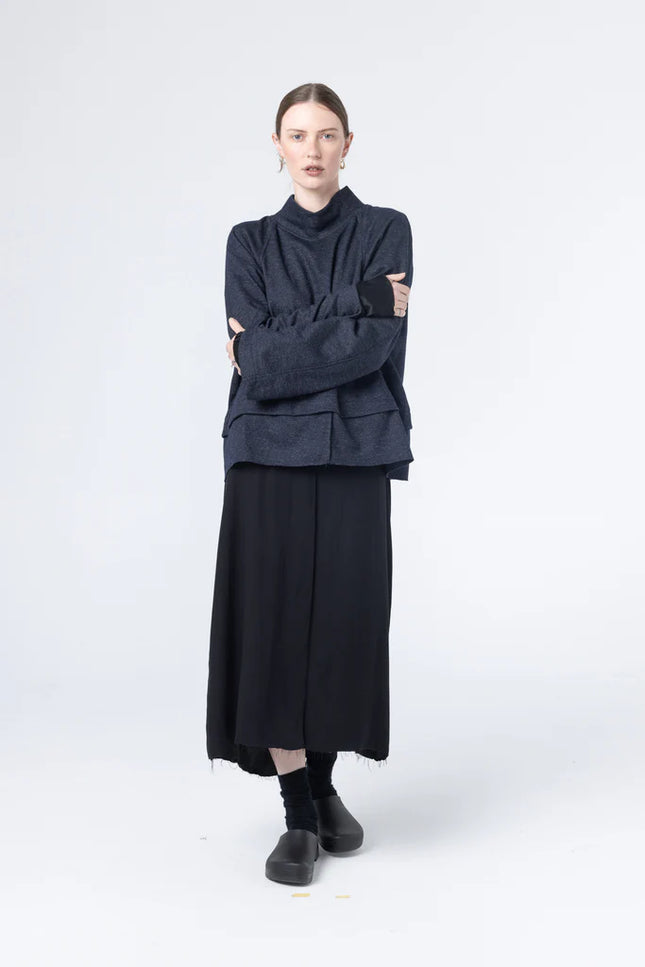 Company of Strangers Parka Sweater - Ink Fleck