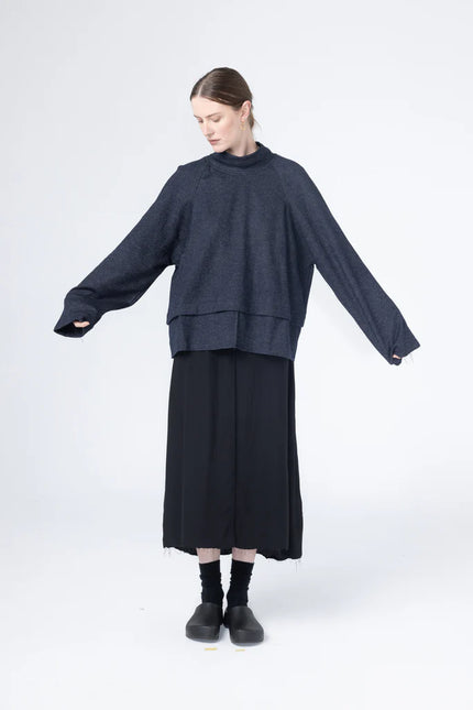 Company of Strangers Parka Sweater - Ink Fleck