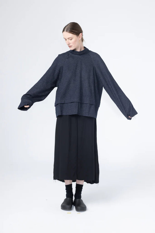 Company of Strangers Parka Sweater - Ink Fleck
