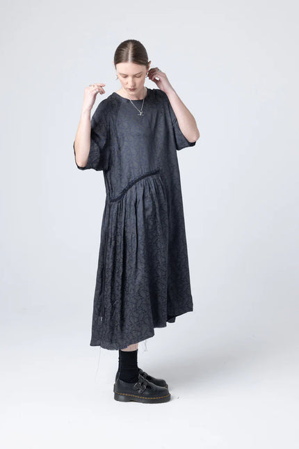 Company of Strangers We Float Dress - Ink Paisley