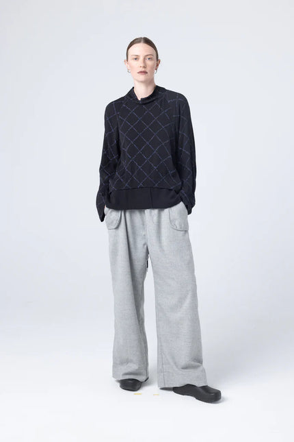 Company of Strangers Parka Sweater - Midnight Net