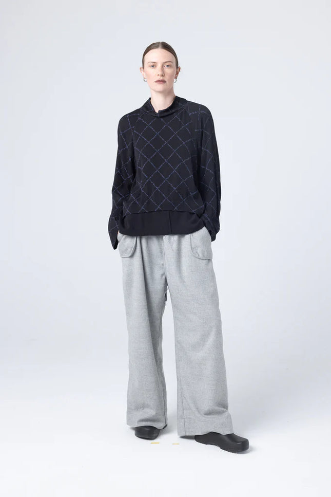 Company of Strangers Parka Sweater - Midnight Net