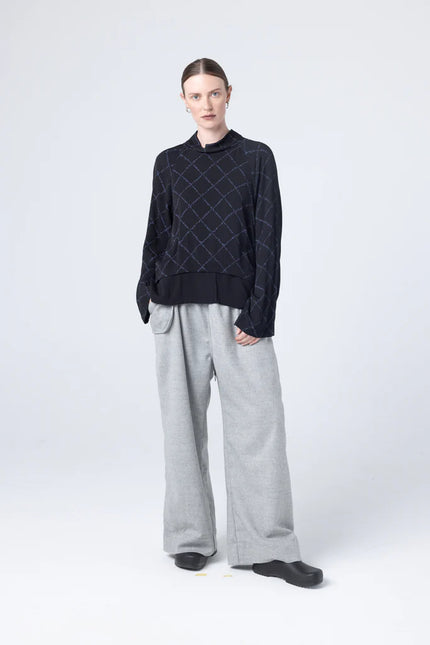 Company of Strangers Parka Sweater - Midnight Net