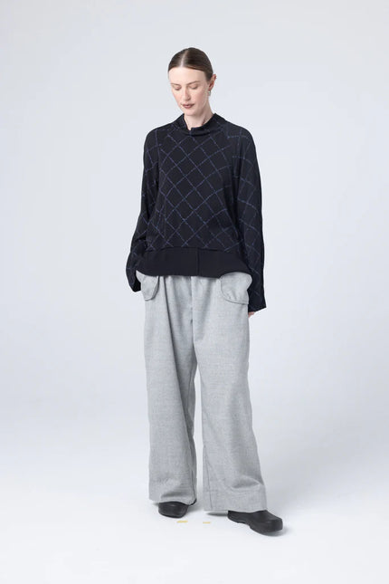 Company of Strangers Parka Sweater - Midnight Net