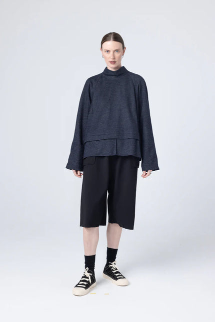 Company of Strangers Parka Sweater - Ink Fleck
