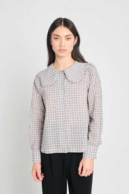 Twenty-Seven Names Impression blouse - Pale pink check