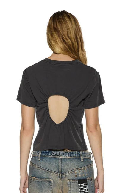 Ksubi Funny Bunny Shrunken Tee Washed Black - Charcoal