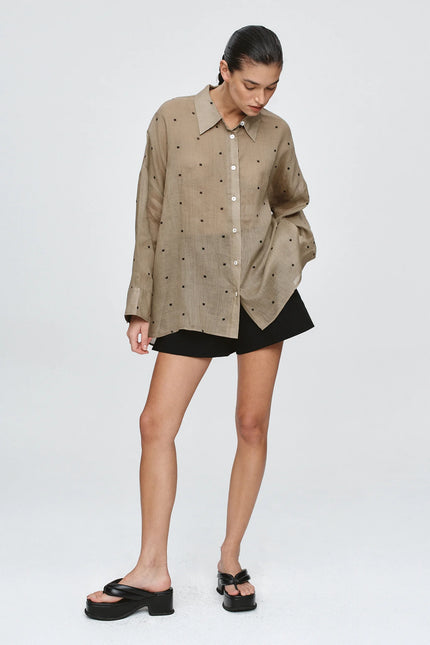 Marle Edie Shirt - Ramie - Laurel