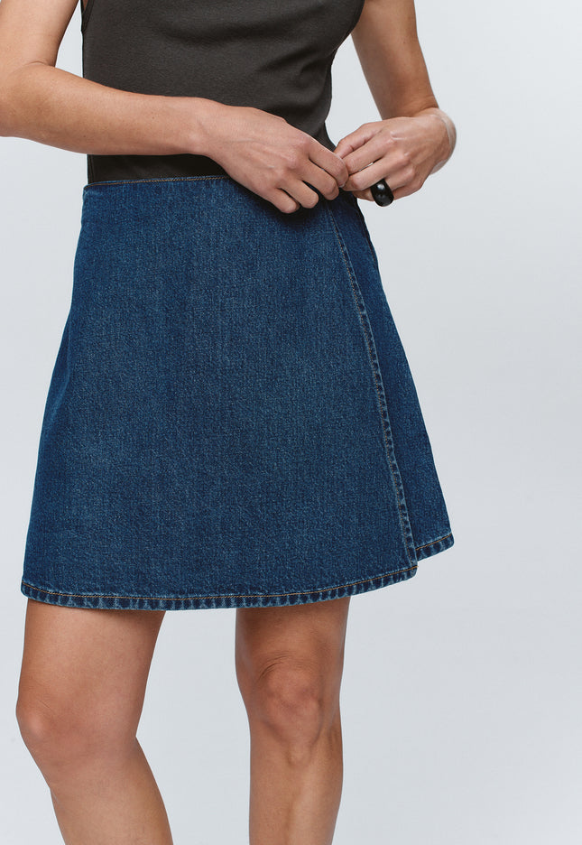 Marle Finn Skirt ~ Washed Indigo