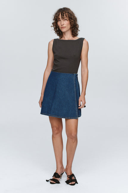 Marle Finn Skirt ~ Washed Indigo