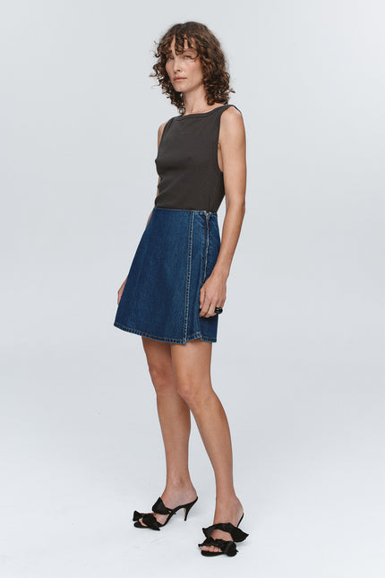 Marle Finn Skirt ~ Washed Indigo
