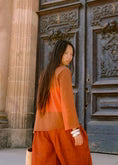 Kinga Csilla Fire Raw LS Tee - Rust