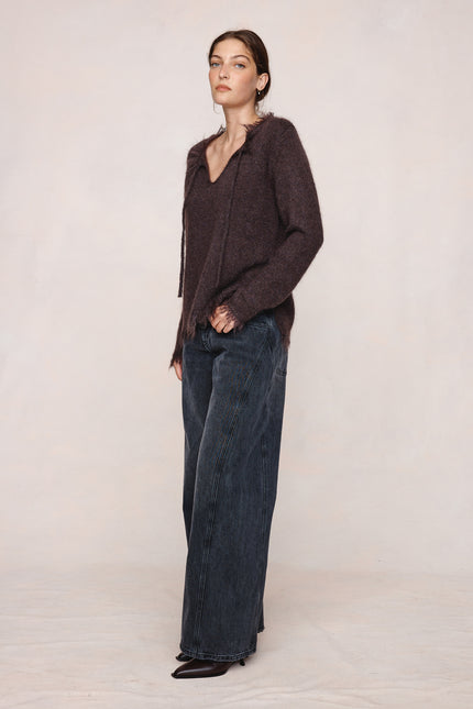 Marle Frayed Gabrielle Jumper - Tapenade