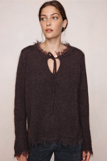 Marle Frayed Gabrielle Jumper - Tapenade