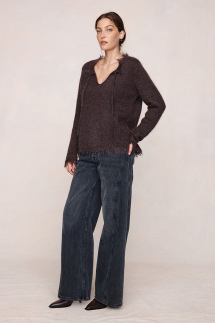 Marle Frayed Gabrielle Jumper - Tapenade