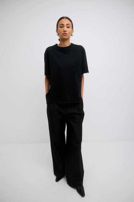 Gregory Mira Tee - Black with Beads