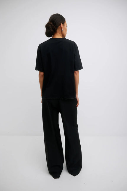 Gregory Mira Tee - Black with Beads