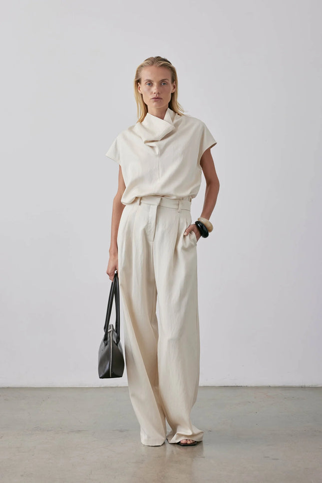 Gregory Broun Pant - Parchment