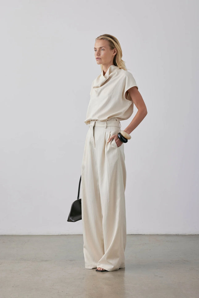 Gregory Broun Pant - Parchment