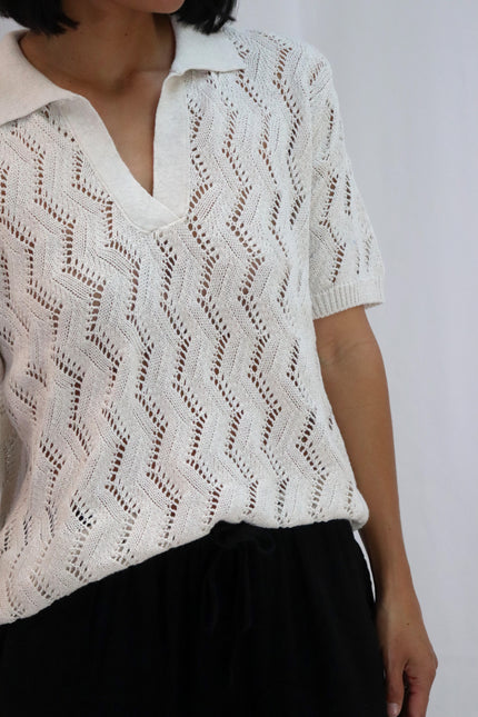 Tatano Vines Polo Cotton - Sand