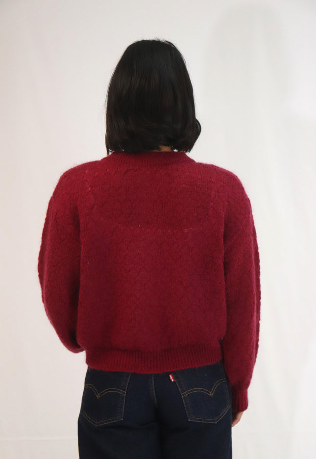 Tatano Asta Cardi - Mohair/Wool Mix - Jam