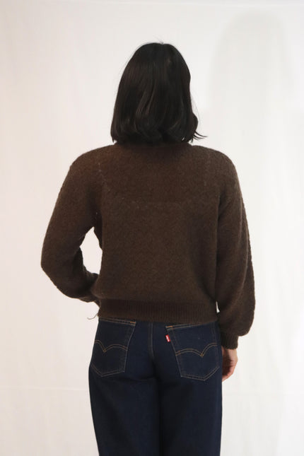Tatano Asta Cardi - Mohair/Wool Mix - Chocolate