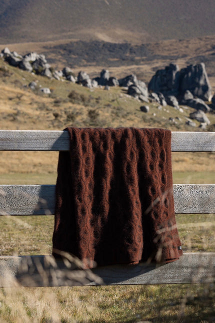 Noble Wilde Leaf Blanket - Black